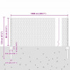 Ogrodzenie z słupkiem Szary 0,8 x 10 m Stal i PVC