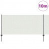 Ogrodzenie z słupkiem Szary 1 x 10 m Stal i PVC