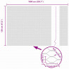 Ogrodzenie z słupkiem Szary 1,2 x 10 m Stal i PVC