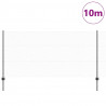 Ogrodzenie z słupkiem Szary 1,2 x 10 m Stal i PVC