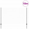 Ogrodzenie z słupkiem Szary 1,5 x 10 m Stal i PVC