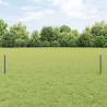 Ogrodzenie z słupkiem Szary 0,4 x 25 m Stal