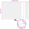 Ogrodzenie z słupkiem Szary 0,8 x 25 m Stal