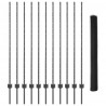 Ogrodzenie z słupkiem Szary 1,4 x 25 m Stal