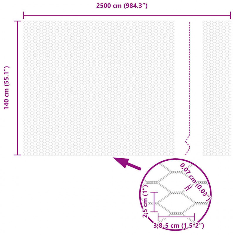 Ogrodzenie z słupkiem Szary 1,4 x 25 m Stal