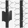 Ogrodzenie z słupkiem Szary 1,4 x 25 m Stal