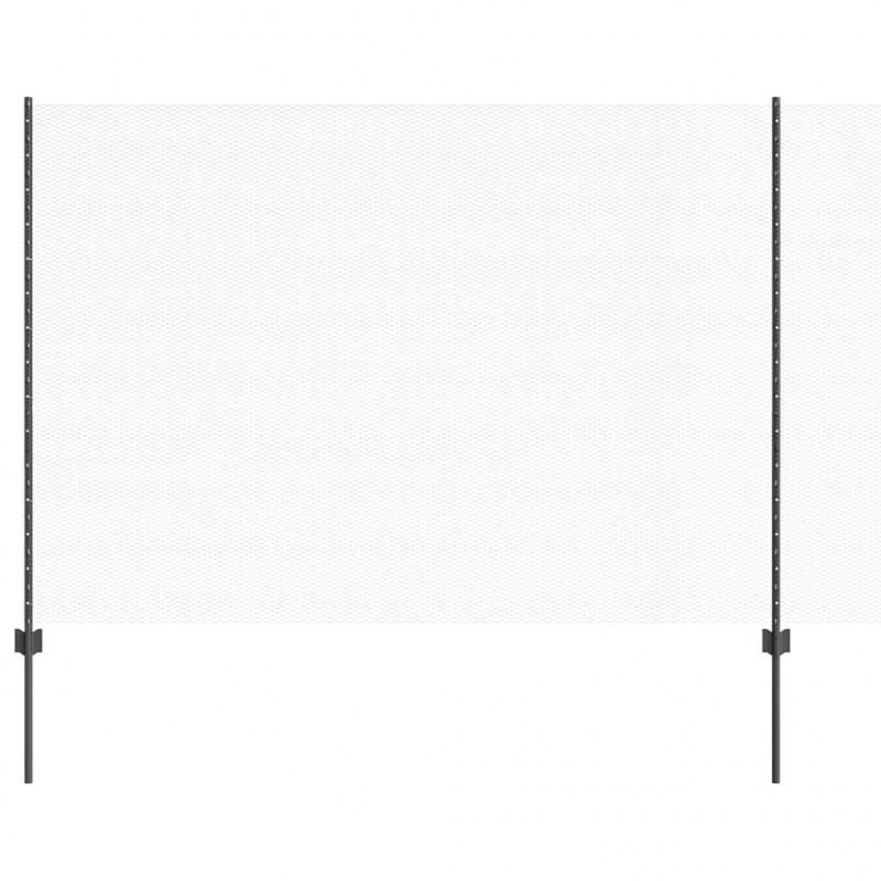 Ogrodzenie z słupkiem Szary 1,5 x 25 m Stal