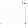 Ogrodzenie z słupkiem Szary 1,5 x 25 m Stal