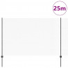 Ogrodzenie z słupkiem Szary 1,6 x 25 m Stal i PVC