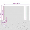 Ogrodzenie z słupkiem Szary 1,6 x 25 m Stal i PVC