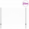 Ogrodzenie z słupkiem Szary 1,6 x 25 m Stal i PVC