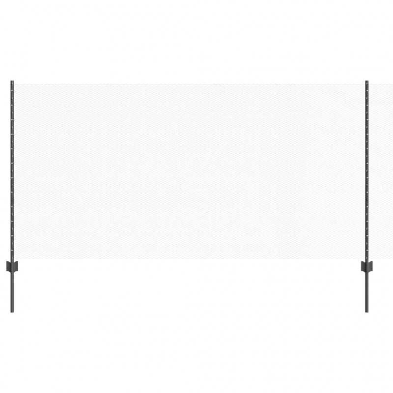Ogrodzenie z słupkiem Szary 1,2 x 50 m Stal i PVC