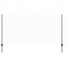Ogrodzenie z słupkiem Szary 1,2 x 50 m Stal i PVC