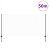 Ogrodzenie z słupkiem Szary 1,2 x 50 m Stal i PVC