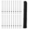 Ogrodzenie z słupkiem Szary 1,2 x 50 m Stal i PVC