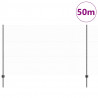 Ogrodzenie z słupkiem Szary 1,4 x 50 m Stal i PVC