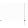 Ogrodzenie z słupkiem Szary 1,5 x 50 m Stal i PVC