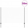 Ogrodzenie z słupkiem Szary 1,6 x 50 m Stal i PVC