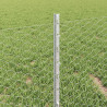 Ogrodzenie z słupkiem Srebrny 0,4 x 10 m Stal