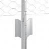 Ogrodzenie z słupkiem Srebrny 0,4 x 10 m Stal
