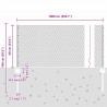 Ogrodzenie z słupkiem Srebrny 0,6 x 10 m Stal