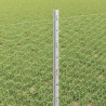 Ogrodzenie z słupkiem Srebrny 0,6 x 10 m Stal