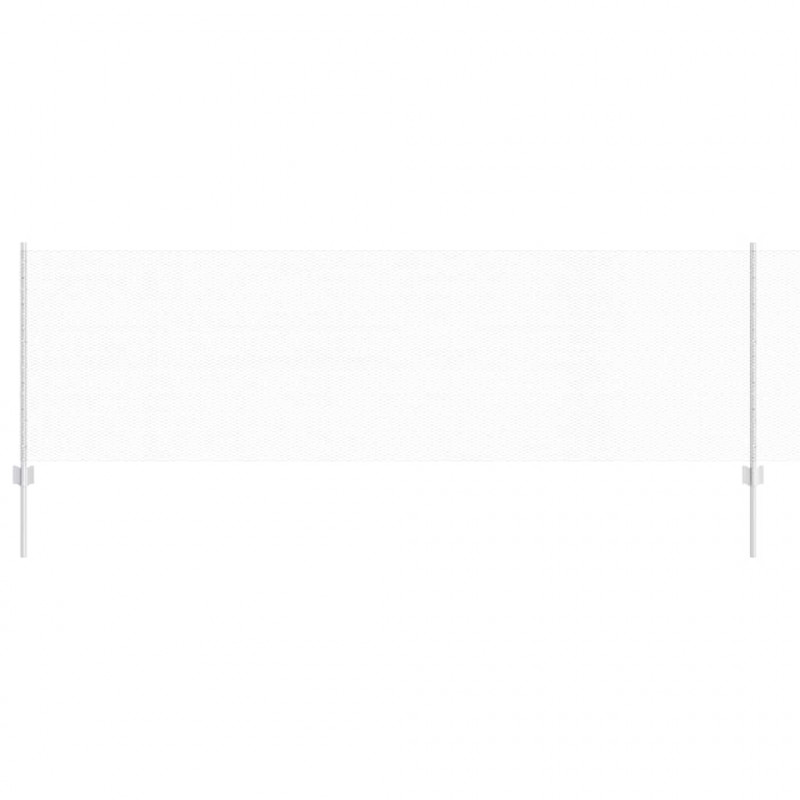 Ogrodzenie z słupkiem Srebrny 0,8 x 10 m Stal