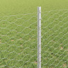 Ogrodzenie z słupkiem Srebrny 0,8 x 10 m Stal