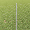 Ogrodzenie z słupkiem Srebrny 1 x 10 m Stal