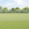 Ogrodzenie z słupkiem Srebrny 1,2 x 10 m Stal