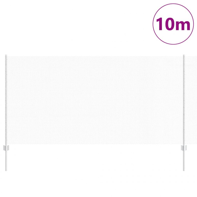 Ogrodzenie z słupkiem Srebrny 1,2 x 10 m Stal