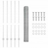 Ogrodzenie z słupkiem Srebrny 1,2 x 10 m Stal