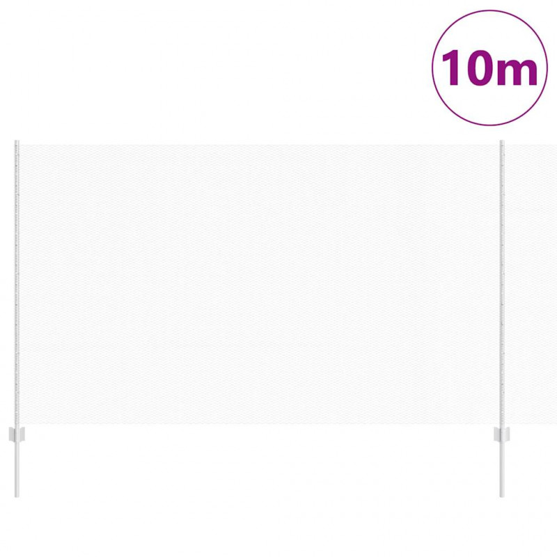 Ogrodzenie z słupkiem Srebrny 1,4 x 10 m Stal