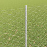 Ogrodzenie z słupkiem Srebrny 1,5 x 10 m Stal