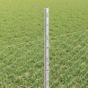 Ogrodzenie z słupkiem Srebrny 0,5 x 25 m Stal