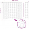 Ogrodzenie z słupkiem Srebrny 0,6 x 25 m Stal