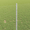 Ogrodzenie z słupkiem Srebrny 1 x 25 m Stal