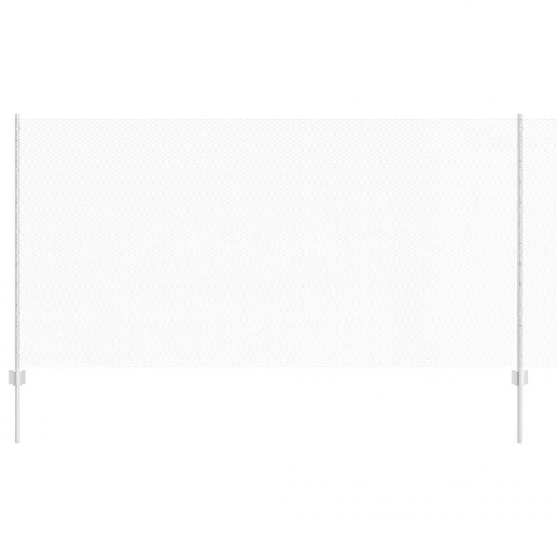 Ogrodzenie z słupkiem Srebrny 1,2 x 25 m Stal