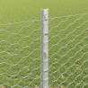 Ogrodzenie z słupkiem Srebrny 1,2 x 25 m Stal