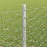 Ogrodzenie z słupkiem Srebrny 1,2 x 25 m Stal