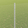 Ogrodzenie z słupkiem Srebrny 1,4 x 25 m Stal