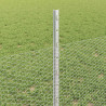 Ogrodzenie z słupkiem Srebrny 0,5 x 50 m Stal