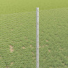 Ogrodzenie z słupkiem Srebrny 1 x 50 m Stal