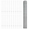 Ogrodzenie z słupkiem Srebrny 1,2 x 50 m Stal