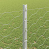 Ogrodzenie z słupkiem Srebrny 1,2 x 50 m Stal