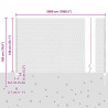 Ogrodzenie z słupkiem Srebrny 1,4 x 50 m Stal