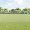 Ogrodzenie z słupkiem Srebrny 1,5 x 50 m Stal