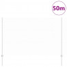 Ogrodzenie z słupkiem Srebrny 1,5 x 50 m Stal