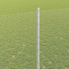 Ogrodzenie z słupkiem Srebrny 1,6 x 50 m Stal