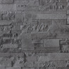 Tapeta 3D z wzorem kamieni, czarna, 10x0,53 m, flizelina